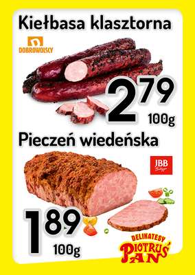 Delikatesy Piotruś Pan - gazetka promocyjna Plakaty promocyjne od środy 12.11 do środy 19.11