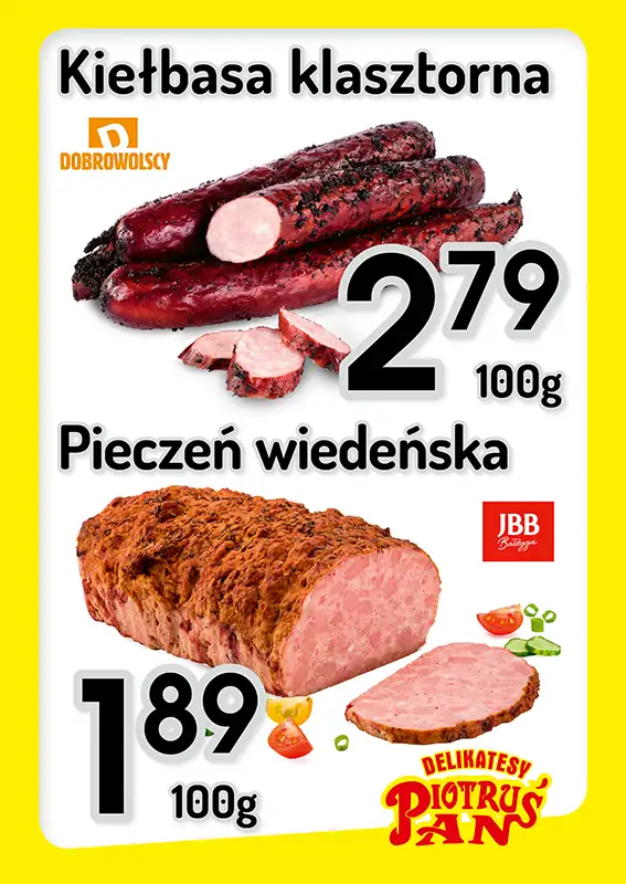Delikatesy Piotruś Pan - gazetka promocyjna Plakaty promocyjne od środy 12.11 do środy 19.11