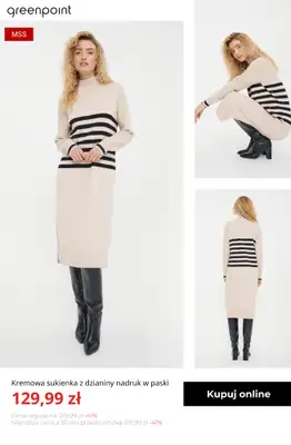 Greenpoint - gazetka promocyjna Wyprzedaż: jesienne sukienki od czwartku 13.11  - strona 3