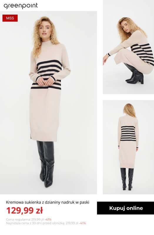 Greenpoint - gazetka promocyjna Wyprzedaż: jesienne sukienki od czwartku 13.11  - strona 3