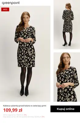 Greenpoint - gazetka promocyjna Wyprzedaż: jesienne sukienki od czwartku 13.11  - strona 5