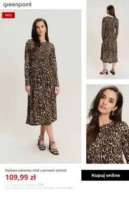 Greenpoint - gazetka promocyjna Wyprzedaż: jesienne sukienki od czwartku 13.11  - strona 7