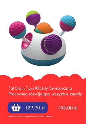 Fat Brain Toys Klickity Sensoryczna Pracownia rozwijająca wszystkie zmysły