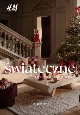 H&M - gazetka promocyjna HOME: świąteczne akcesoria domowe od czwartku 13.11 