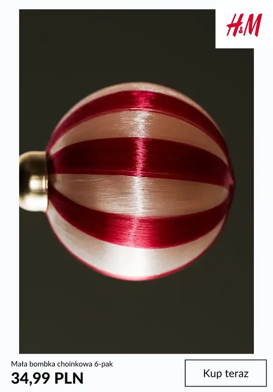 H&M - gazetka promocyjna HOME: świąteczne akcesoria domowe od czwartku 13.11  - strona 3