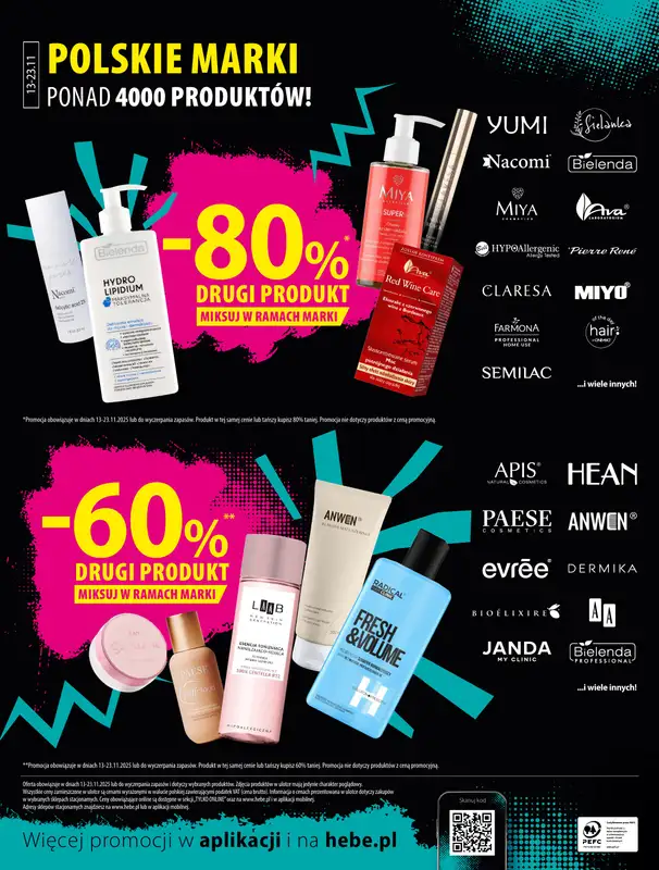 Hebe - gazetka promocyjna Ulotka od czwartku 13.11 do niedzieli 23.11 - strona 4