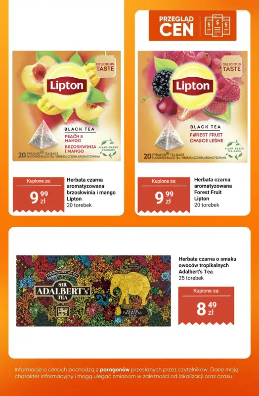 Biedronka - gazetka promocyjna Herbaty - przegląd cen   - strona 3