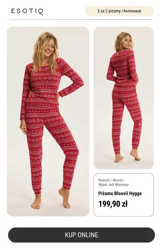 Esotiq - gazetka promocyjna 3 za 2 piżamy i homewear od czwartku 13.11 do środy 31.12 - strona 2