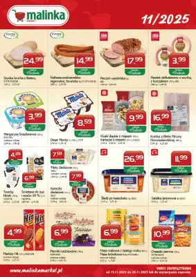 MALINKA - gazetka promocyjna Gazetka od czwartku 13.11 do środy 26.11
