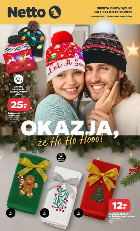 Netto - gazetka promocyjna Mikołajkowe okazje w Netto! od czwartku 13.11 do soboty 15.11