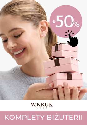 Prezenty - gazetka promocyjna W.Kruk | Do -50% na komplety biżuterii od czwartku 13.11 