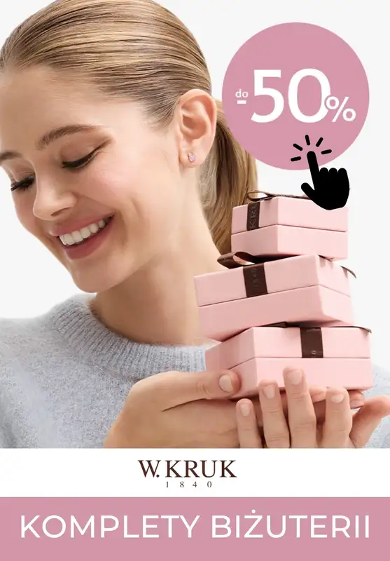 Prezenty - gazetka promocyjna W.Kruk | Do -50% na komplety biżuterii od czwartku 13.11 