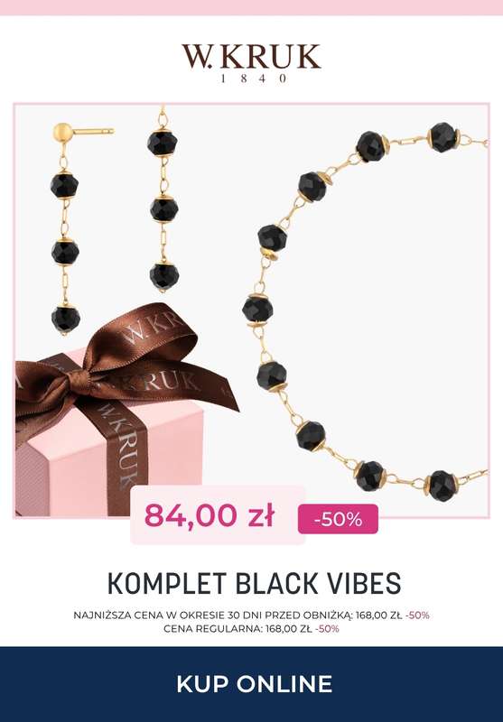 Prezenty - gazetka promocyjna W.Kruk | Do -50% na komplety biżuterii od czwartku 13.11  - strona 5