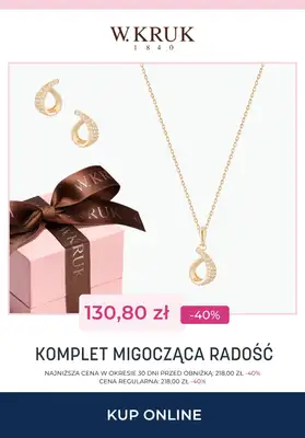 Prezenty - gazetka promocyjna W.Kruk | Do -50% na komplety biżuterii od czwartku 13.11  - strona 9
