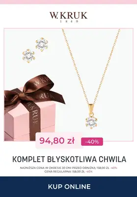 Prezenty - gazetka promocyjna W.Kruk | Do -50% na komplety biżuterii od czwartku 13.11  - strona 11