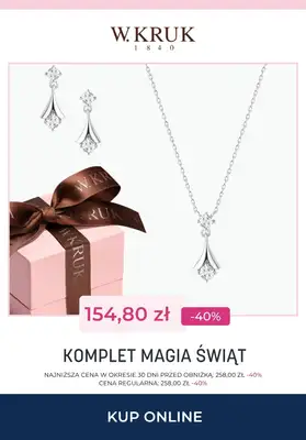Prezenty - gazetka promocyjna W.Kruk | Do -50% na komplety biżuterii od czwartku 13.11  - strona 10