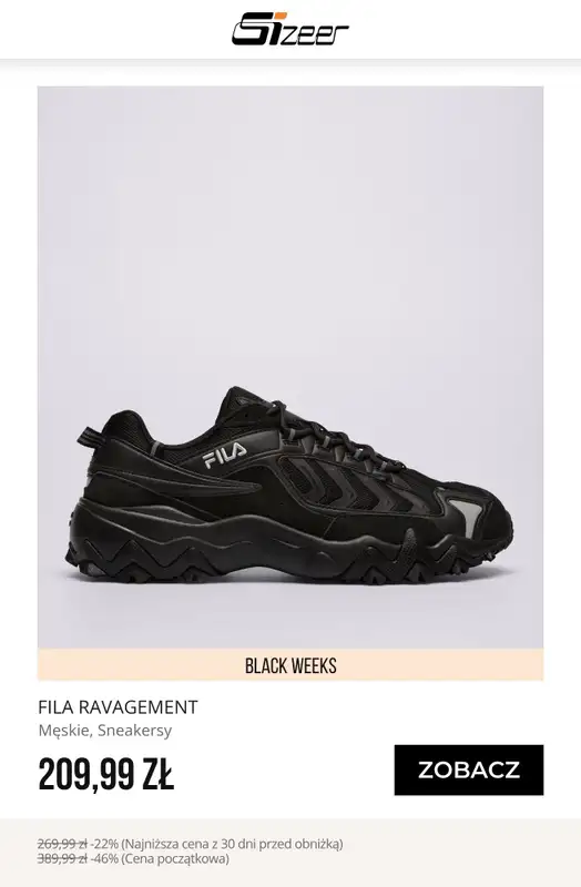 BLACK FRIDAY - gazetka promocyjna Sizeer | Do -45% BLACK WEEKS od czwartku 13.11 do środy 19.11 - strona 11