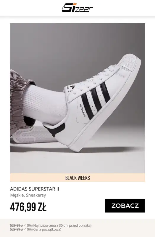 BLACK FRIDAY - gazetka promocyjna Sizeer | Do -45% BLACK WEEKS od czwartku 13.11 do środy 19.11 - strona 2