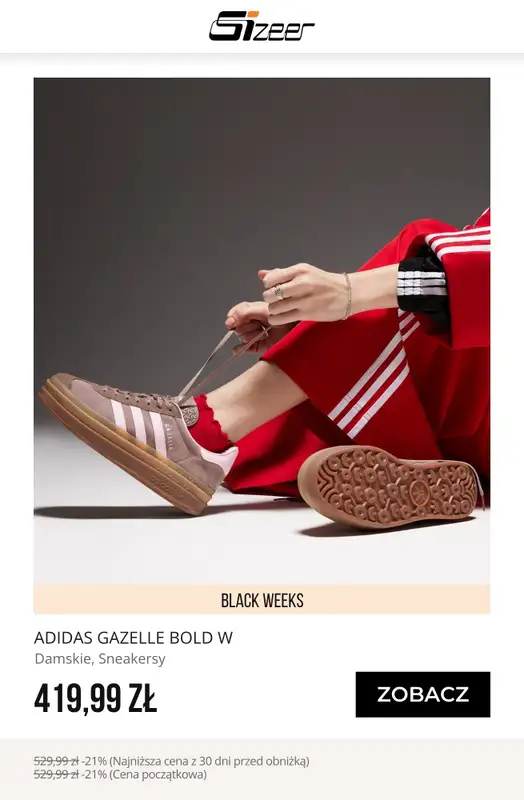 BLACK FRIDAY - gazetka promocyjna Sizeer | Do -45% BLACK WEEKS od czwartku 13.11 do środy 19.11 - strona 3