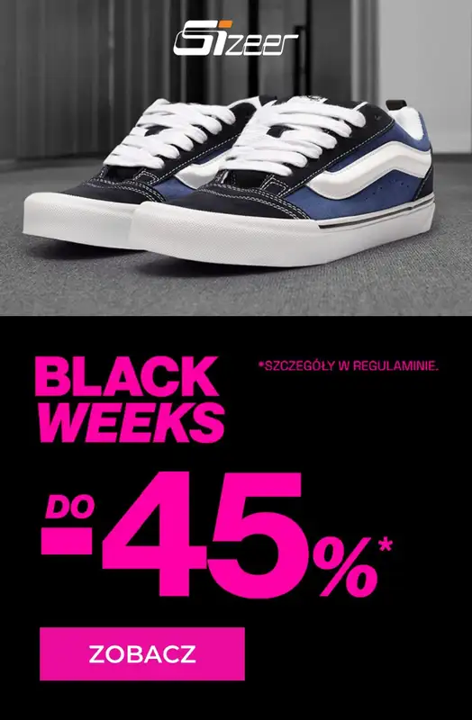 BLACK FRIDAY - gazetka promocyjna Sizeer | Do -45% BLACK WEEKS od czwartku 13.11 do środy 19.11
