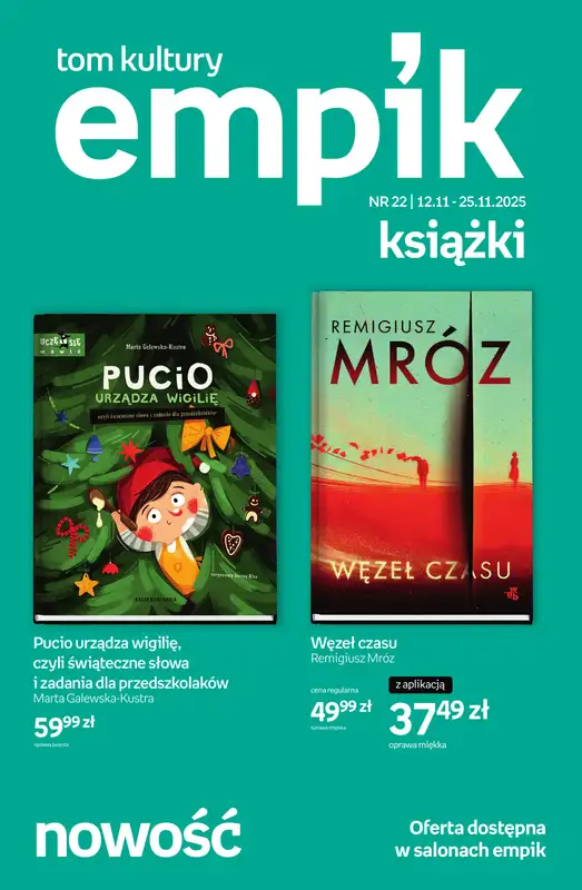 Empik - gazetka promocyjna Tom kultury: książki od czwartku 13.11 do wtorku 25.11