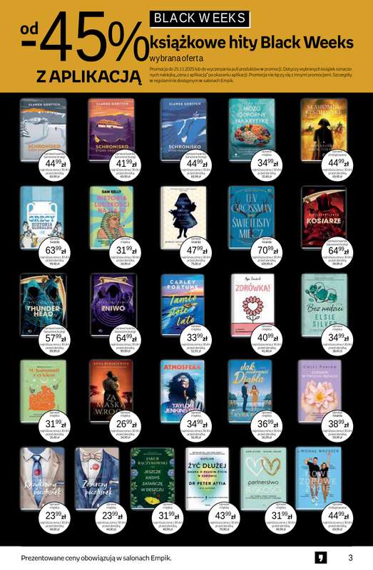 Empik - gazetka promocyjna Tom kultury: książki od czwartku 13.11 do wtorku 25.11 - strona 3