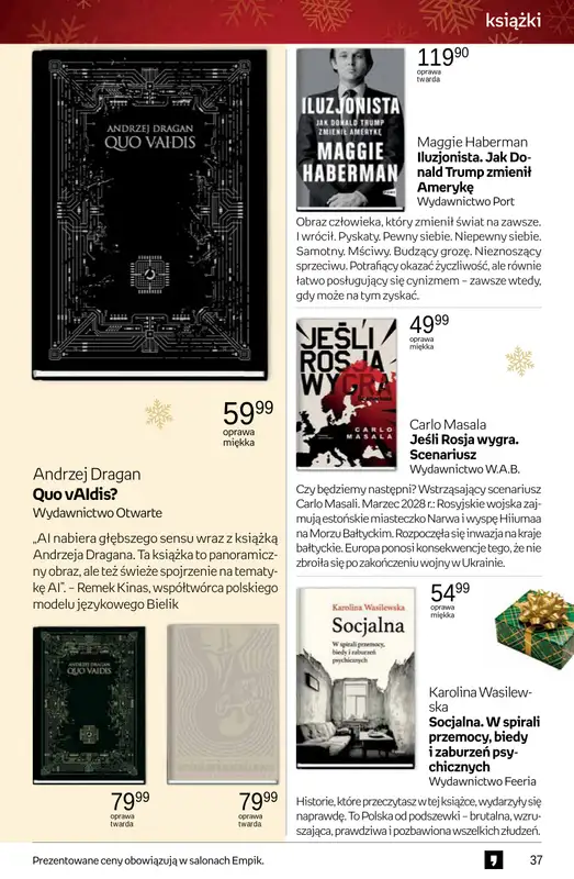 Empik - gazetka promocyjna Tom kultury: książki od czwartku 13.11 do wtorku 25.11 - strona 37