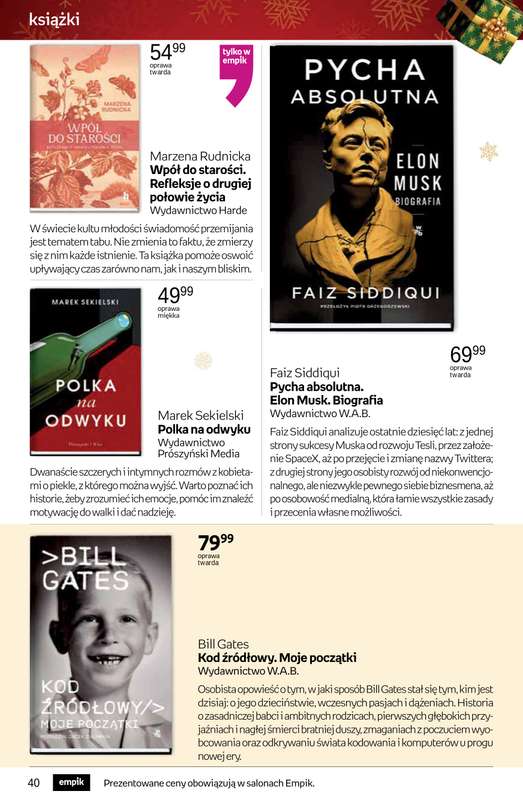 Empik - gazetka promocyjna Tom kultury: książki od czwartku 13.11 do wtorku 25.11 - strona 40