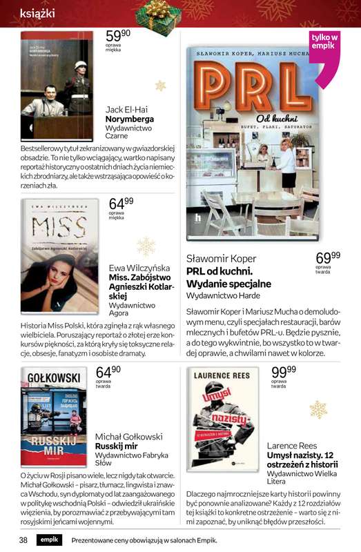Empik - gazetka promocyjna Tom kultury: książki od czwartku 13.11 do wtorku 25.11 - strona 38