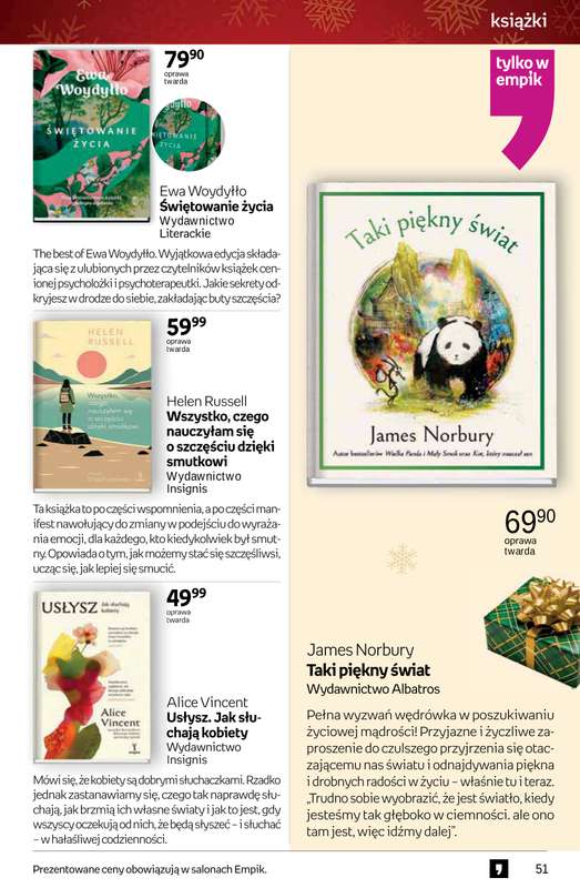Empik - gazetka promocyjna Tom kultury: książki od czwartku 13.11 do wtorku 25.11 - strona 51