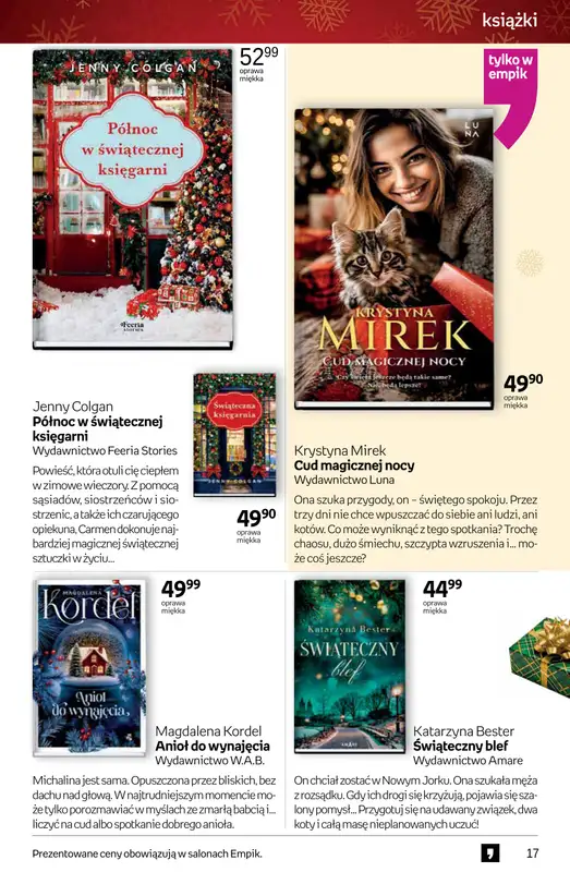 Empik - gazetka promocyjna Tom kultury: książki od czwartku 13.11 do wtorku 25.11 - strona 17