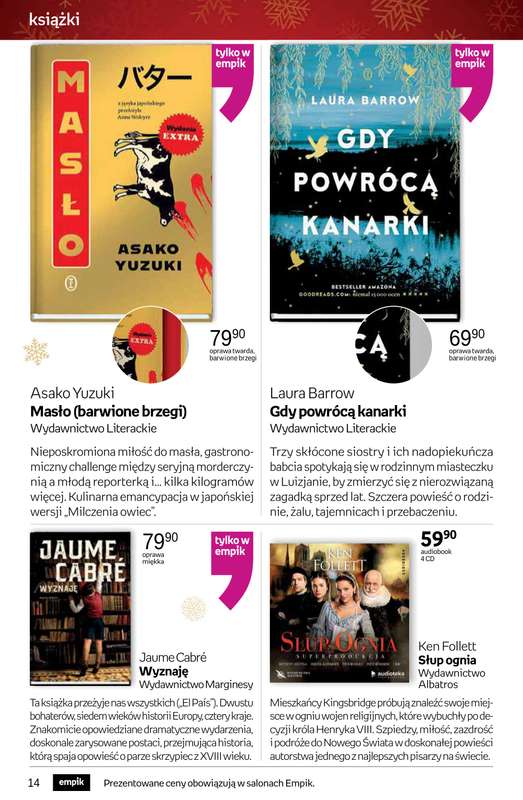 Empik - gazetka promocyjna Tom kultury: książki od czwartku 13.11 do wtorku 25.11 - strona 14