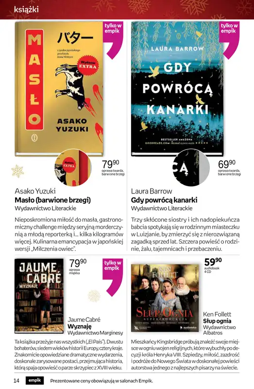 Empik - gazetka promocyjna Tom kultury: książki od czwartku 13.11 do wtorku 25.11 - strona 14