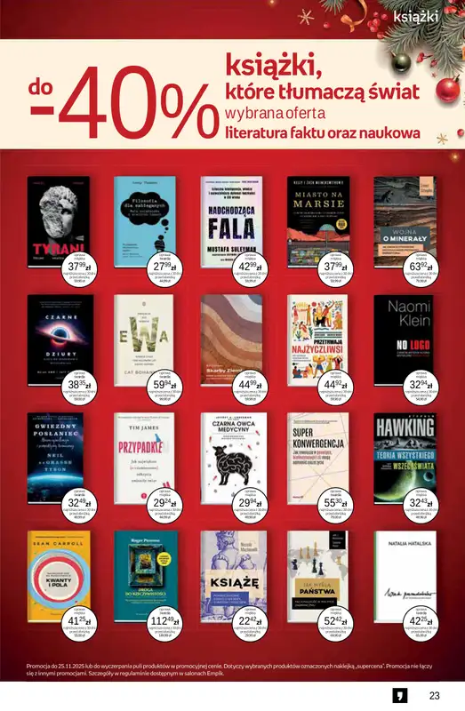 Empik - gazetka promocyjna Tom kultury: książki od czwartku 13.11 do wtorku 25.11 - strona 23