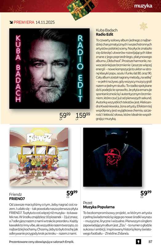 Empik - gazetka promocyjna Tom kultury: muzyka od czwartku 13.11 do wtorku 25.11 - strona 6