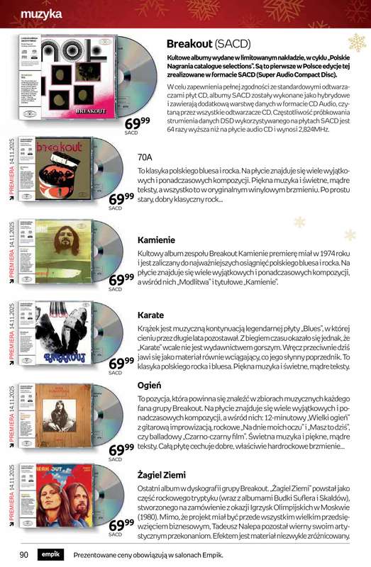 Empik - gazetka promocyjna Tom kultury: muzyka od czwartku 13.11 do wtorku 25.11 - strona 9