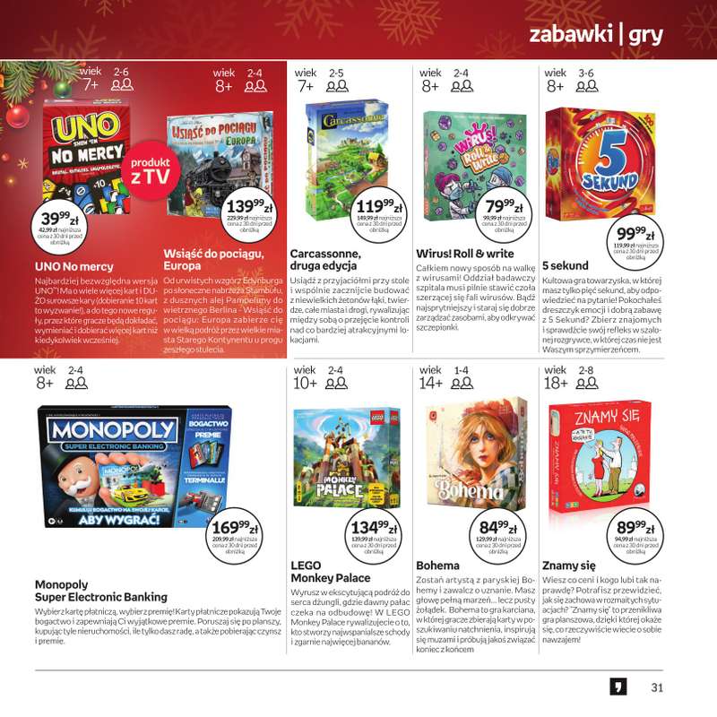Empik - gazetka promocyjna Katalog Boże Narodzenie 2025 od czwartku 13.11 do wtorku 25.11 - strona 31