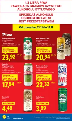 Lidl - gazetka promocyjna Oferta od czwartku od czwartku 13.11 do soboty 15.11 - strona 48