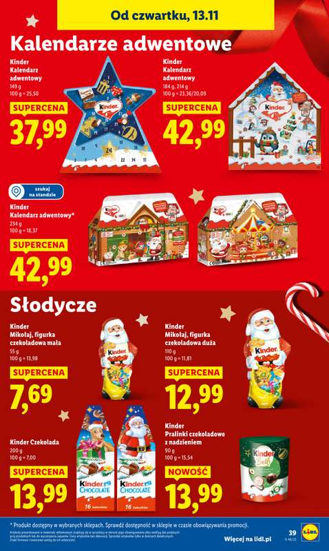Lidl - gazetka promocyjna Oferta od czwartku od czwartku 13.11 do soboty 15.11 - strona 39