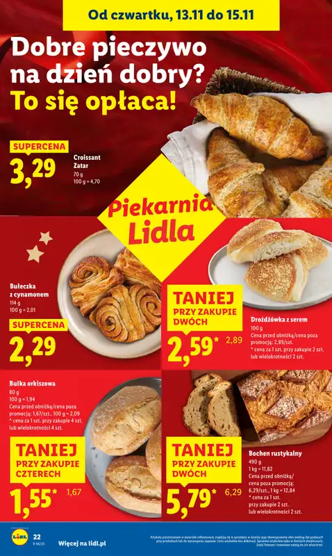 Lidl - gazetka promocyjna Oferta od czwartku od czwartku 13.11 do soboty 15.11 - strona 22