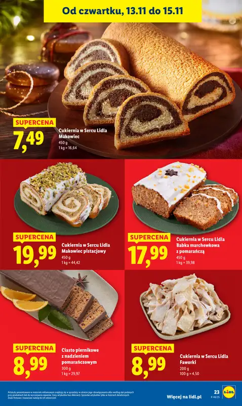 Lidl - gazetka promocyjna Oferta od czwartku od czwartku 13.11 do soboty 15.11 - strona 23