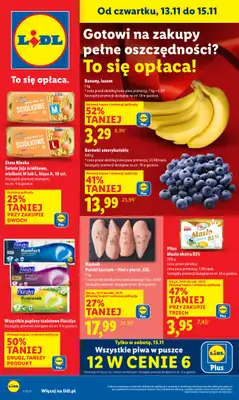 Lidl - gazetka promocyjna Oferta od czwartku od czwartku 13.11 do soboty 15.11