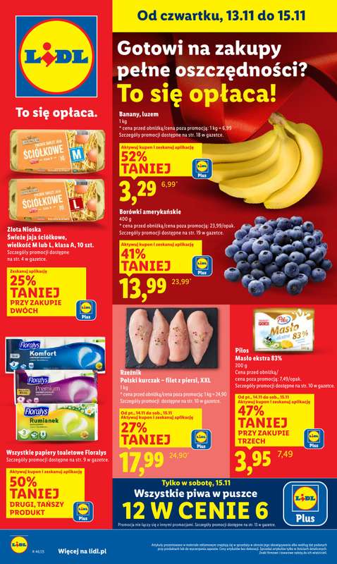 Lidl - gazetka promocyjna Oferta od czwartku od czwartku 13.11 do soboty 15.11