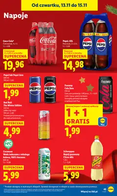 Lidl - gazetka promocyjna Oferta od czwartku od czwartku 13.11 do soboty 15.11 - strona 45
