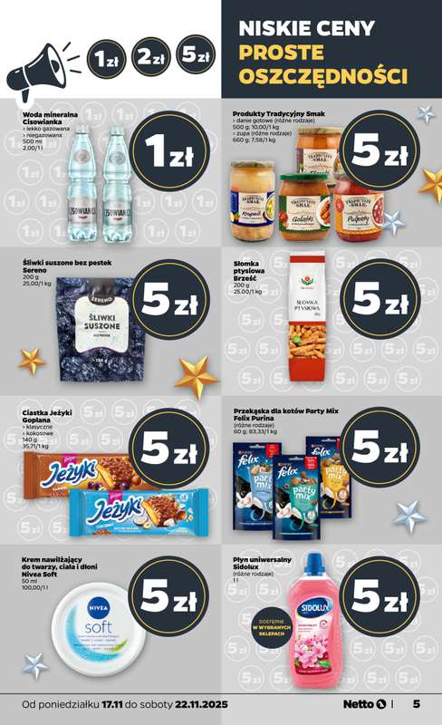 Netto - gazetka promocyjna Gazetka Spożywcza od poniedziałku 17.11 do soboty 22.11 - strona 5