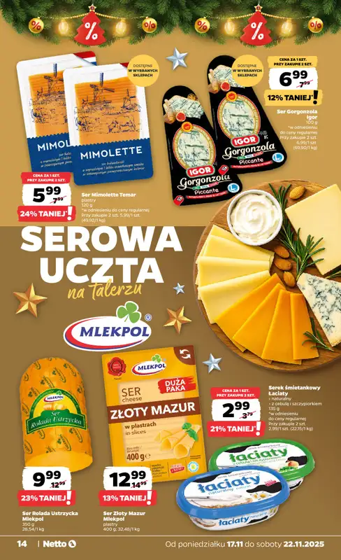 Netto - gazetka promocyjna Gazetka Spożywcza od poniedziałku 17.11 do soboty 22.11 - strona 14