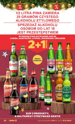 Netto - gazetka promocyjna Gazetka Spożywcza od poniedziałku 17.11 do soboty 22.11 - strona 24
