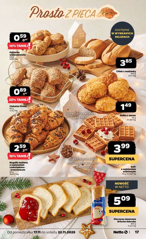 Netto - gazetka promocyjna Gazetka Spożywcza od poniedziałku 17.11 do soboty 22.11 - strona 17