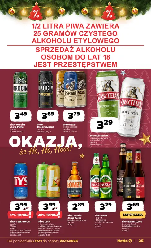 Netto - gazetka promocyjna Gazetka Spożywcza od poniedziałku 17.11 do soboty 22.11 - strona 25