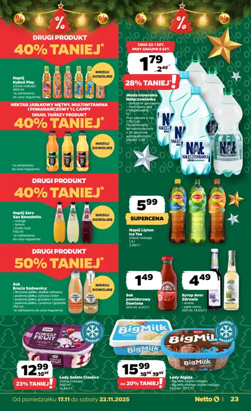 Netto - gazetka promocyjna Gazetka Spożywcza od poniedziałku 17.11 do soboty 22.11 - strona 23